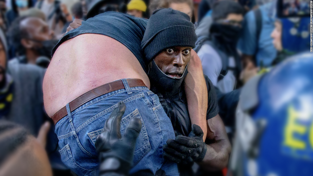 Black Lives Matter demonstrator's rescue is this year's Most Inspiring Moment