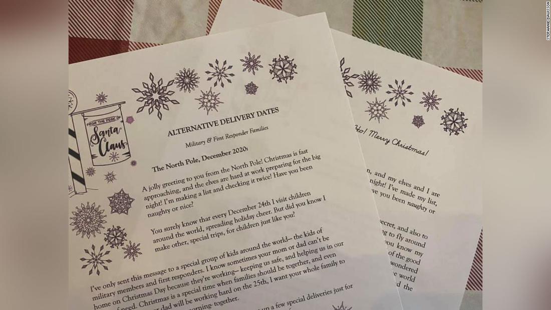 This mom makes sure Santa sends reassuring notes to kids who can't celebrate on December 25